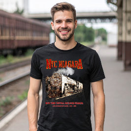 Historic NYC Niagara Train Steam Locomotive T-Shirt