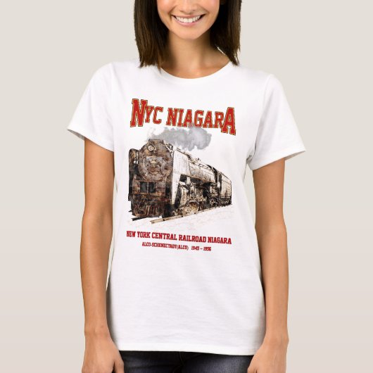 Historic NYC Niagara Train Steam Locomotive T-Shirt (Vorderseite)