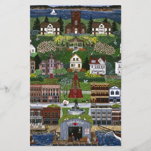 Historic Port Townsend, Washington Briefpapier (Vorderseite)