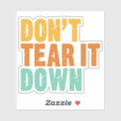 Historic Preservation, Don't Tear It Down Building Aufkleber (Blatt)