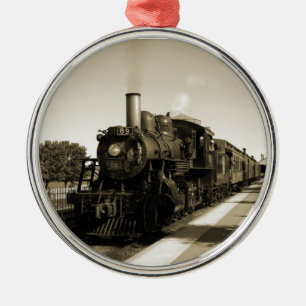 Historic Railroad Silbernes Ornament