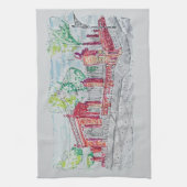 Historic Red Brick Entrance Geschirrtuch (Vertikal)