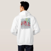 Historic Red Brick Entrance Hoodie (Schwarz voll)