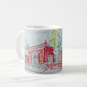 Historic Red Brick Entrance Kaffeetasse (Vorderseite Links)