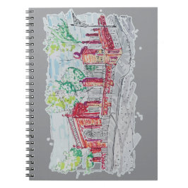 Historic Red Brick Entrance Notizblock