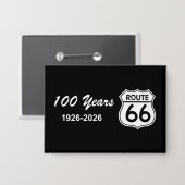 Historic Route 66 Centennial Button (Vorderseite/Rückseite)