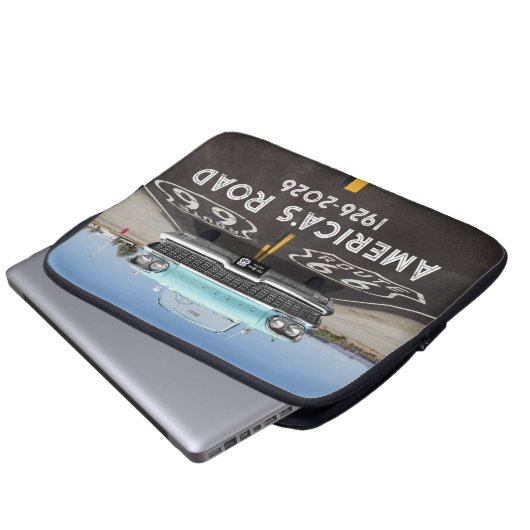 Historic Route 66 Centennial Laptopschutzhülle (Vorne Knopf)
