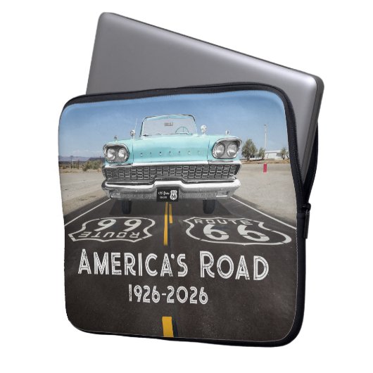Historic Route 66 Centennial Laptopschutzhülle (Vorderseite Links)