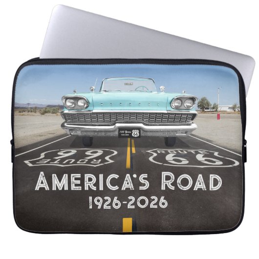 Historic Route 66 Centennial Laptopschutzhülle (Vorderseite)