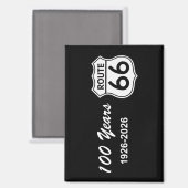 Historic Route 66 Centennial Magnet (Vorderseite/Rückseite)