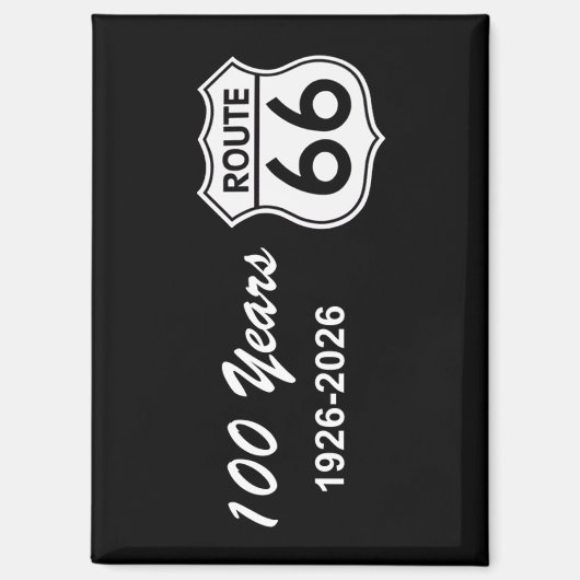 Historic Route 66 Centennial Magnet (Vorderseite)