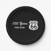 Historic Route 66 Centennial Pappteller (Vorderseite)