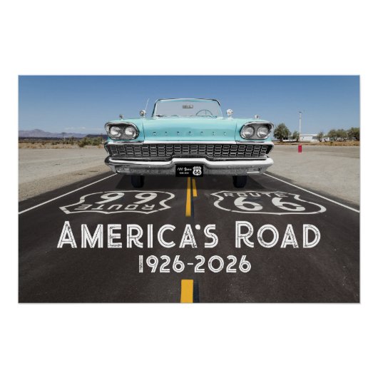 Historic Route 66 Centennial Poster (Vorderseite)