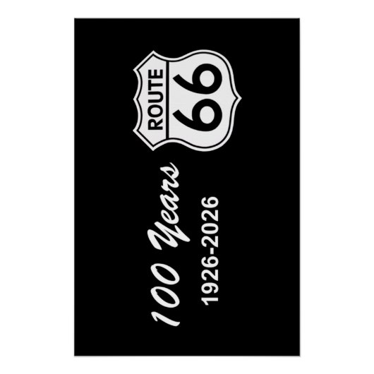Historic Route 66 Centennial Poster (Vorderseite)