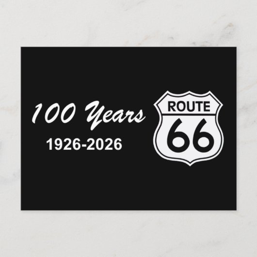 Historic Route 66 Centennial Postkarte (Vorderseite)