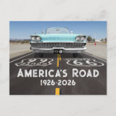Historic Route 66 Centennial Postkarte (Vorderseite)