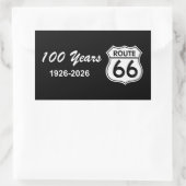 Historic Route 66 Centennial Rechteckiger Aufkleber (Tasche)