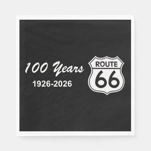 Historic Route 66 Centennial Serviette (Vorderseite)