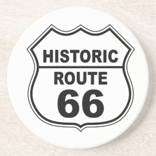Historic Route 66 Coaster Getränkeuntersetzer