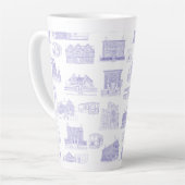 Historic Salem Toile Latte Tasse (Linke Ecke)