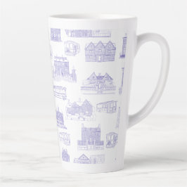 Historic Salem Toile Latte Tasse