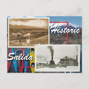 Historic Salida Postkarte
