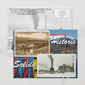 Historic Salida Postkarte (Vorne/Hinten)