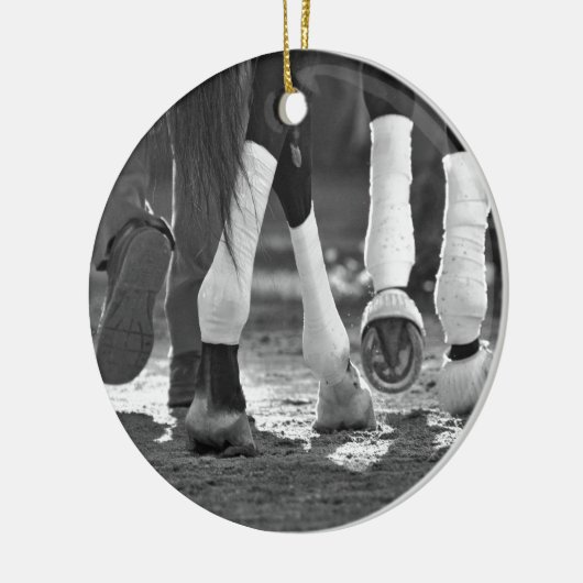 Historic Saratoga Race Course-Step Nicely Keramik Ornament (Links)