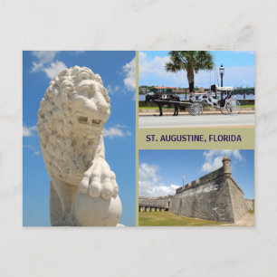 Historic St. Augustine, Florida Feiertagspostkarte