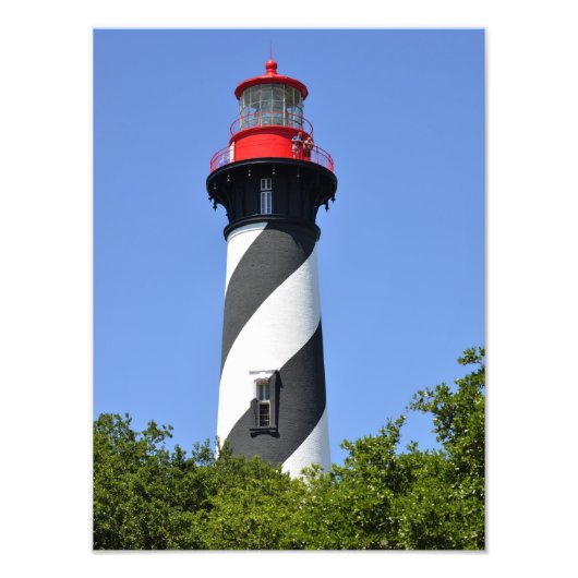 Historic St. Augustine, Florida Lighthouse Fotodruck (Vorne)