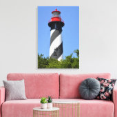 Historic St. Augustine, Florida Lighthouse Leinwanddruck (Insitu (Wohnzimmer))