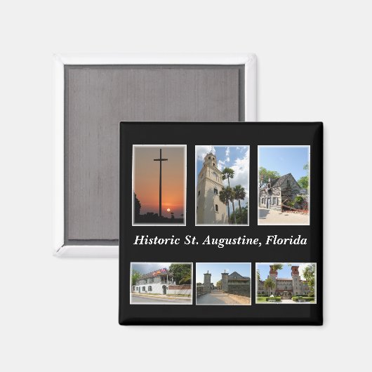 Historic St. Augustine, Florida Magnet (Vorderseite/Rückseite)