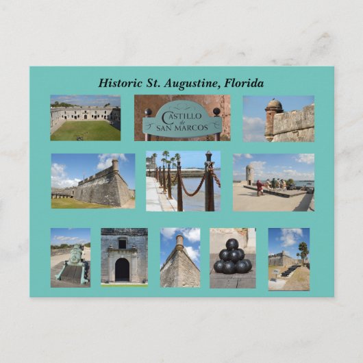 Historic St. Augustine, Florida Postkarte (Vorderseite)