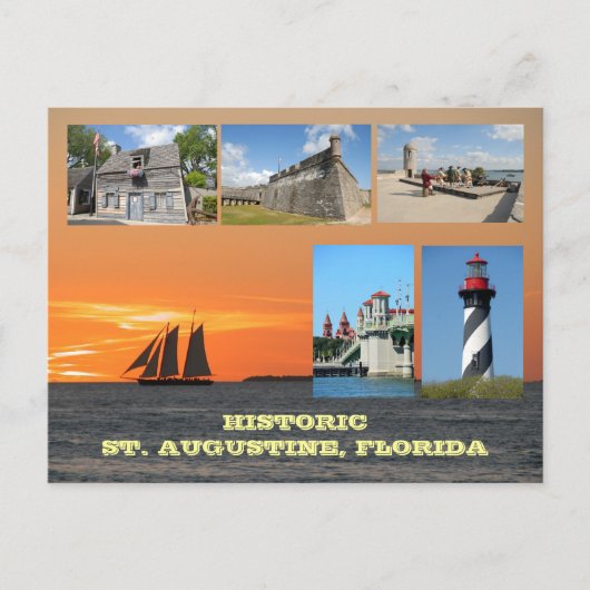 Historic St. Augustine, Florida Postkarte (Vorderseite)