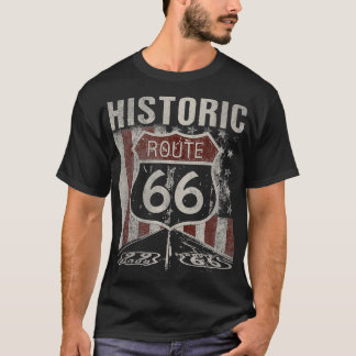 Historic USA Route 66 Highway Vintag America Road T-Shirt