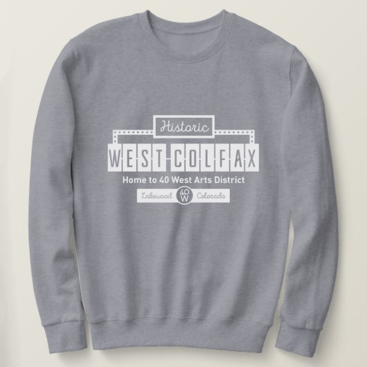Historic West Colfax Unisex Crew Sweatshirt (Design vorne)