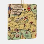 Historic Williamsburg Map Keramikornament (Rechts)