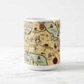 Historic Williamsburg Map Mug Kaffeetasse (Mittel)