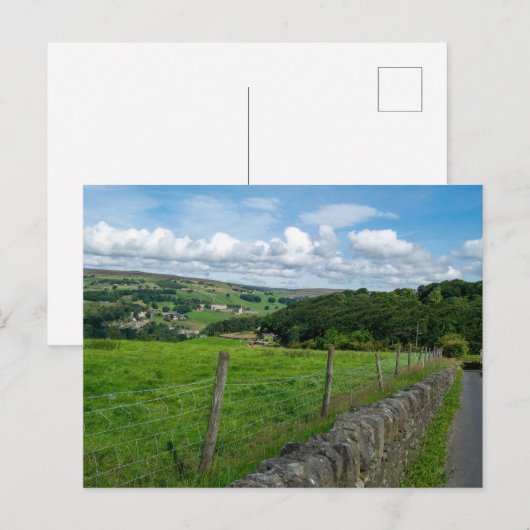 Historic Yorkshire Landscape Postkarte (Vorne/Hinten)