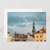 Historical buildings in Old Riga, Latvia Postkarte (Vorne/Hinten)