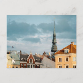Historical buildings in Old Riga, Latvia Postkarte