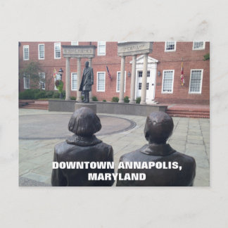 Historical Downtown Annapolis Maryland Postkarte
