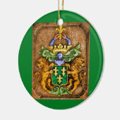 Historical Dutch Van Westervelt Crest Keramik Ornament (Links)