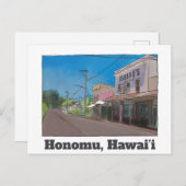 Historical Hawaii Plantation Town Honomu Nostalgic Postkarte (Vorne/Hinten)