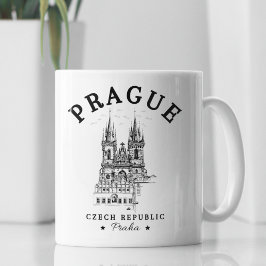Historical Landscape of Prague, Czech Republic Kaffeetasse