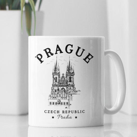 Historical Landscape of Prague, Czech Republic Kaffeetasse