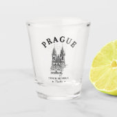 Historical Landscape of Prague, Czech Republic Schnapsglas (Vorderseite)