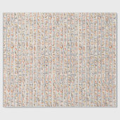 Historie alter Schriftzeichen Geschenkpapier (Flach)