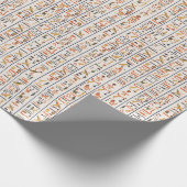 Historie alter Schriftzeichen Geschenkpapier (Ecke)