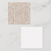 Historie alter Schriftzeichen Quadratische Visitenkarte (Vorne/Hinten)